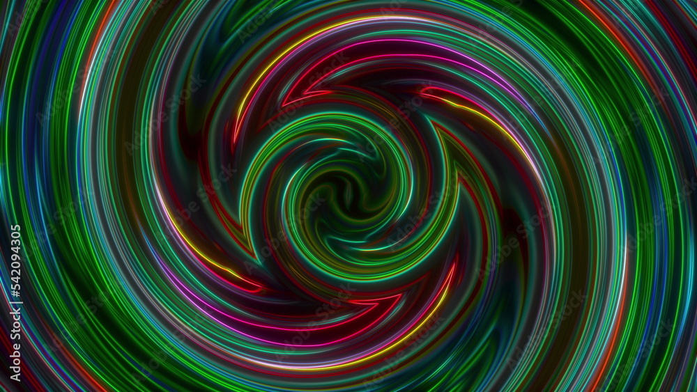Colorful twirl. Computer generated 3d render