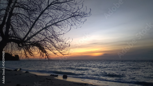 sunset on the beach