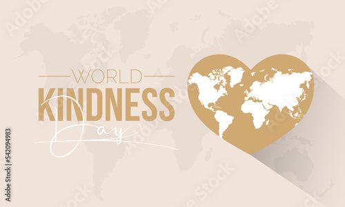 Vector illustration design concept of World Kindness Day observed on November 13