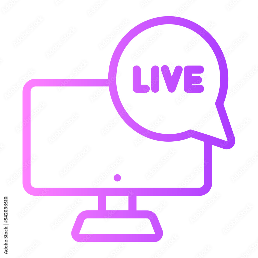 Line Gradient gradient icon Line Gradient gradient icon