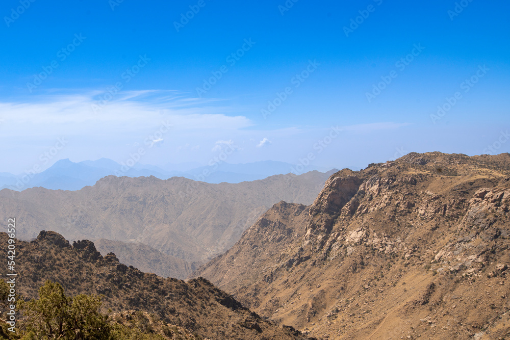 arabian mountain valley landscape 