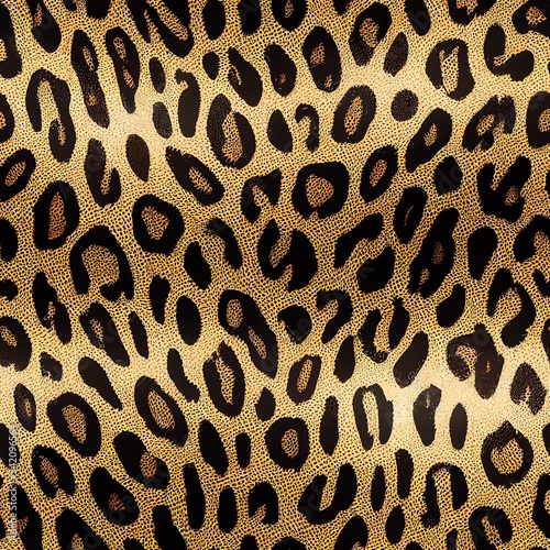 Abstract seamless chaotic leopard print. Grunge texture background. Wallpaper for girls. Fashion style pattern. Animal print