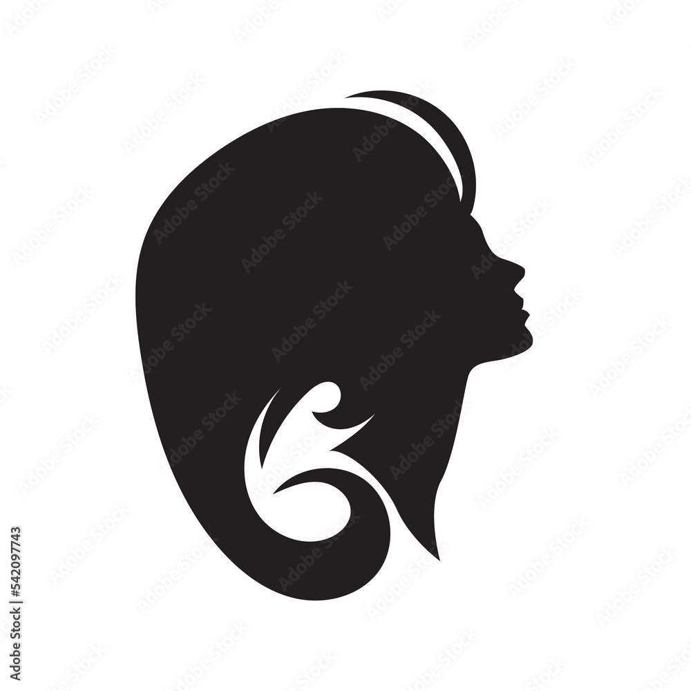 Hair Beauty logo. Vector logo design for beauty salon, hair salon, cosmetic and spa.