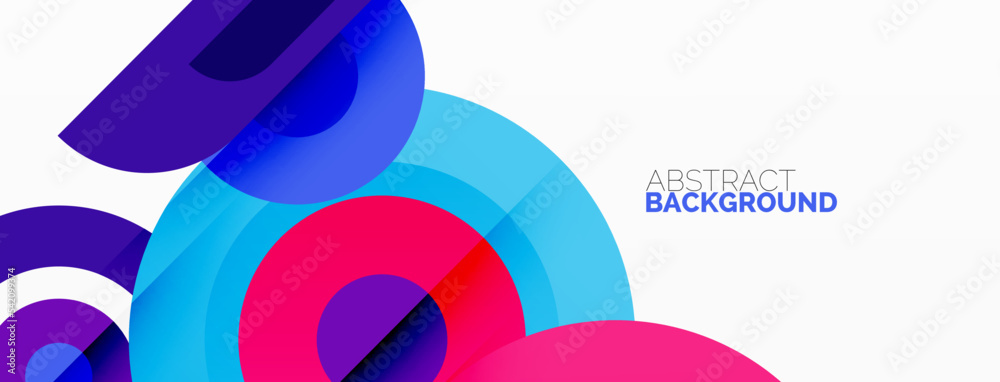 Abstract round shapes background. Minimalist decoration. Geometric background with circles and rings Abstract round shapes background. Minimalist decoration. Geometric background with circles and rings