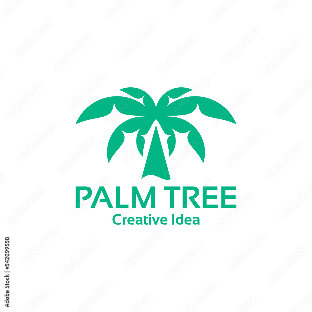 Luxury palm tree logo icon vector isolated for your company