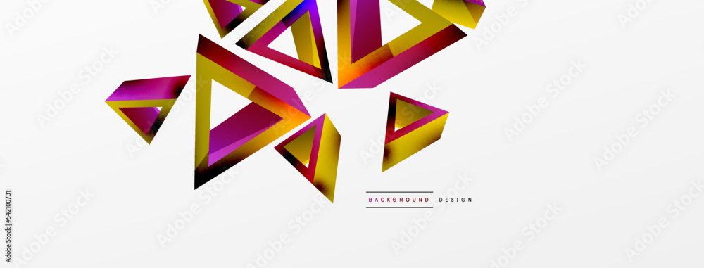 3d triangle abstract background. Basic shape technology or business concept composition. Trendy techno business template for wallpaper, banner, background or landing 3d triangle abstract background. Basic shape technology or business concept composition. Trendy techno business template for wallpaper, banner, background or landing