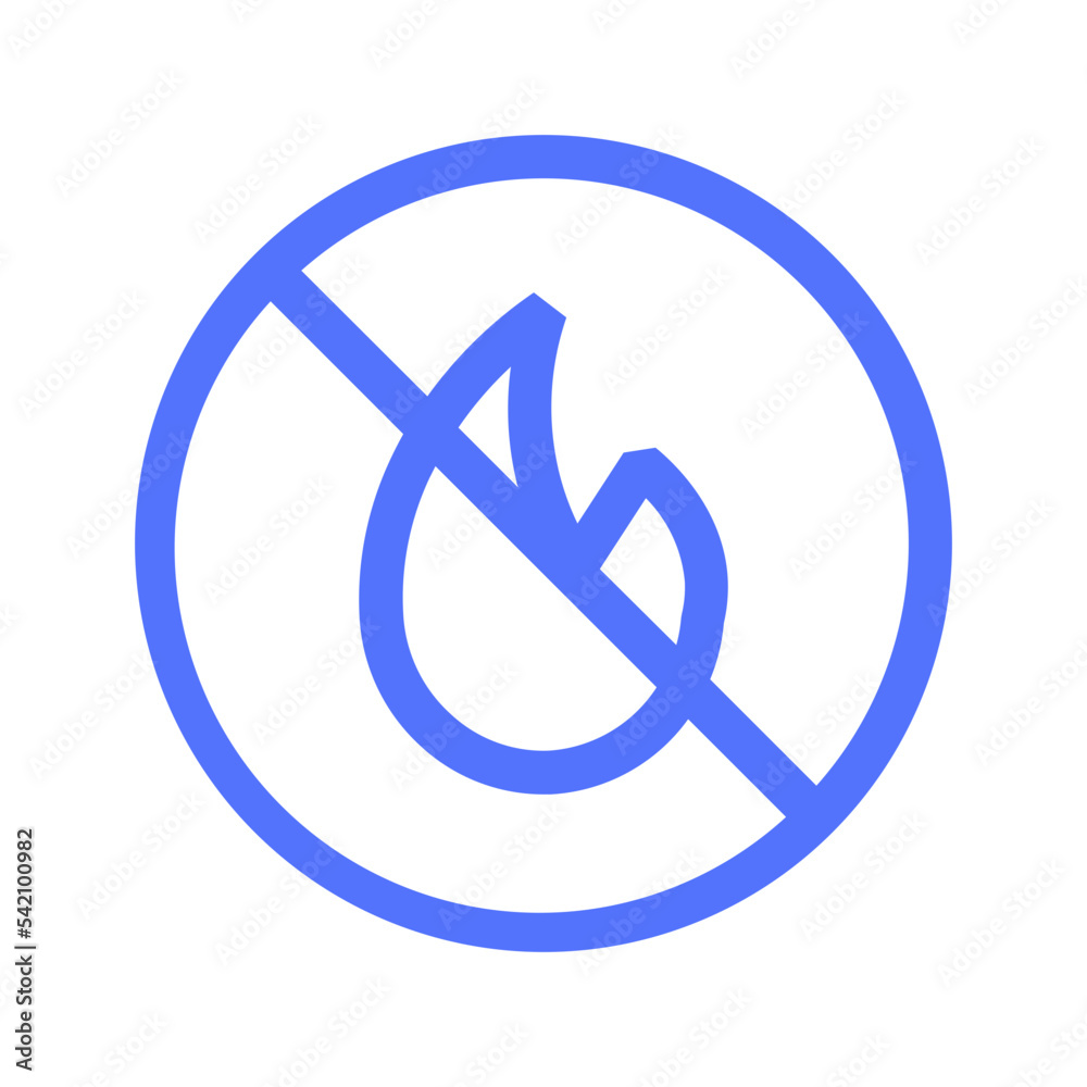 Burn Fire Flame Forbidden Prohibition Sign Icon Burn Fire Flame Forbidden Prohibition Sign Icon