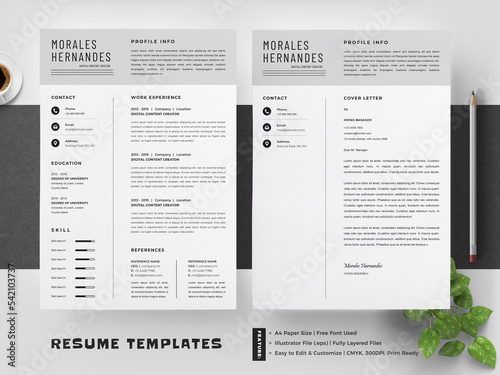 Resume Template Layout 