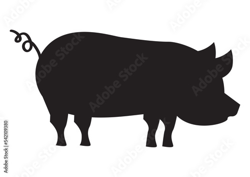 pork silhouette farm animal