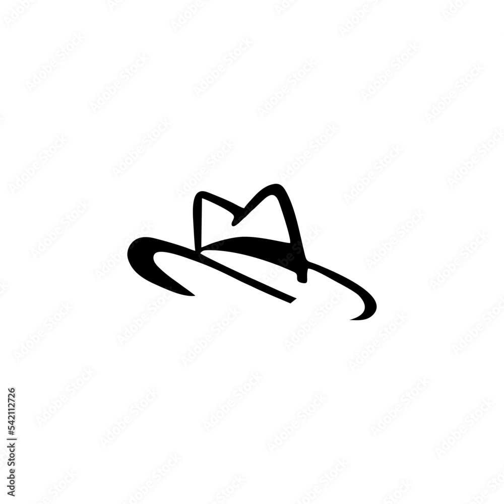 cool cowboy hat vector icon Stock Vector | Adobe Stock