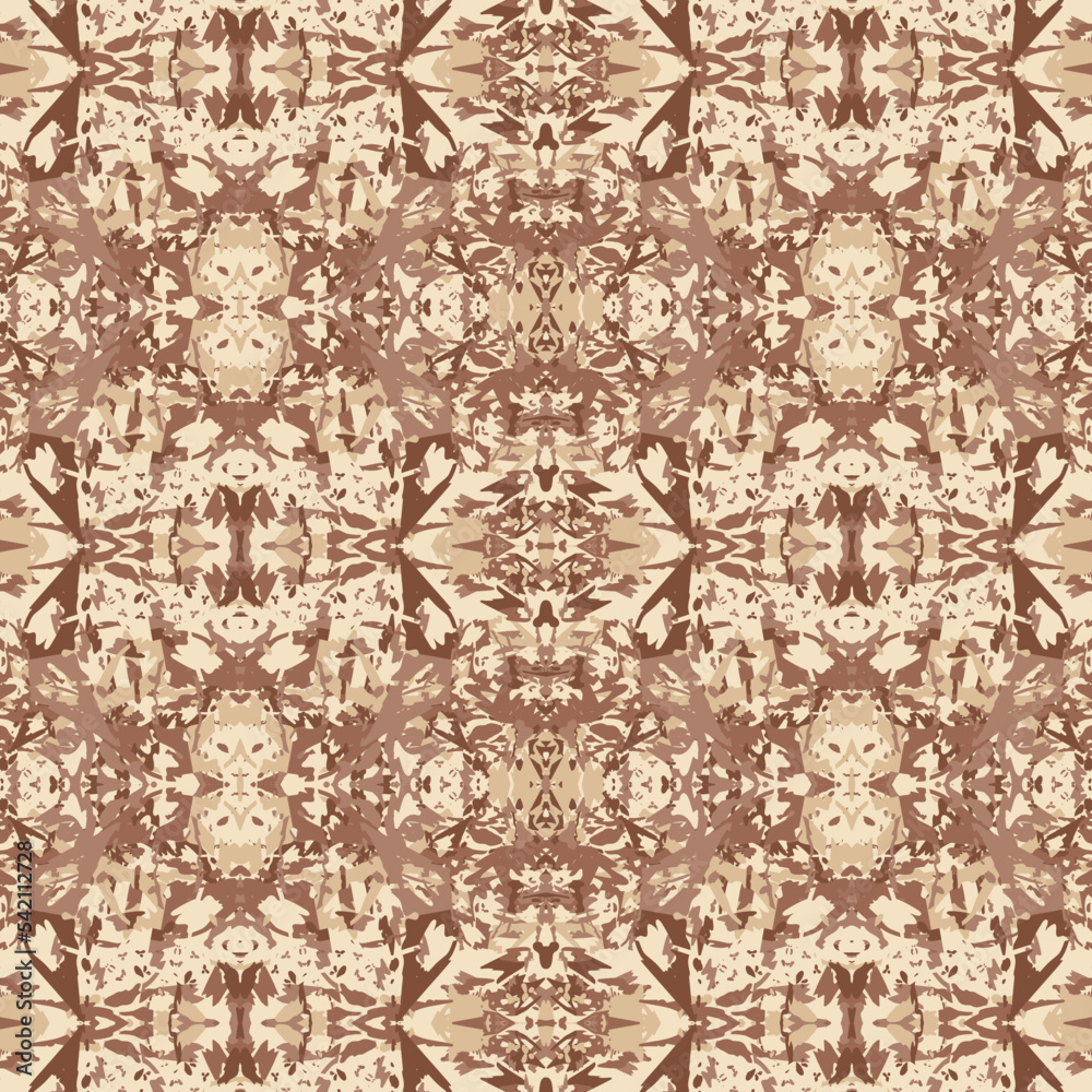 Seamless fractal pattern in vector format for printed fabrics or any ...