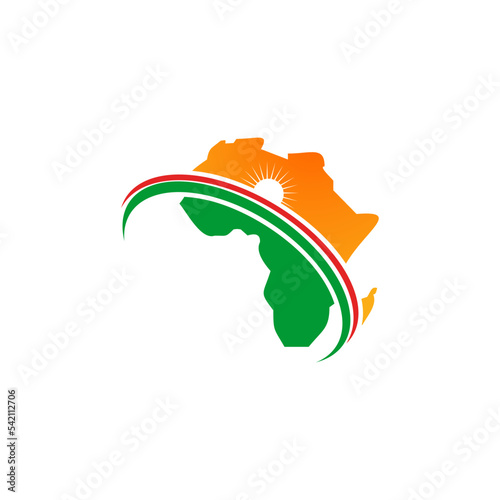 Colorful Africa Logo Design Template