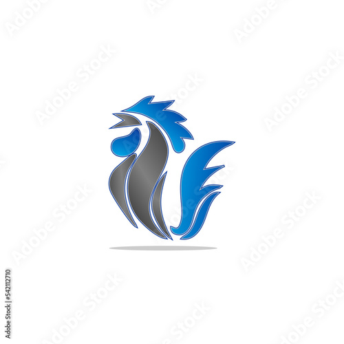 chicken logo company for business photo