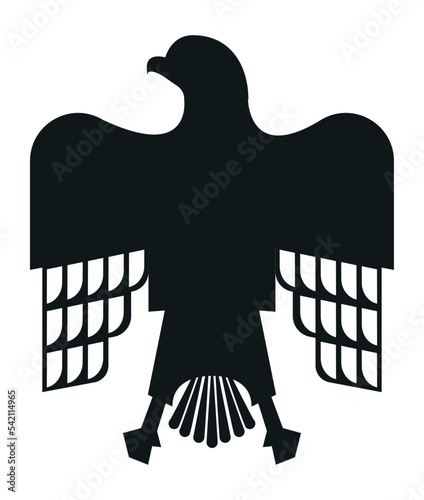 uae eagle emblem silhouette