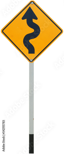 Foto Curve road sign