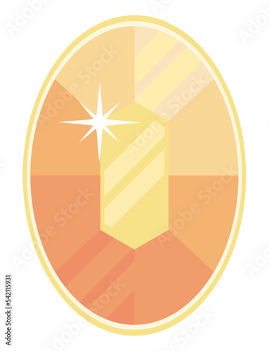 yellow oval gemstone luxury