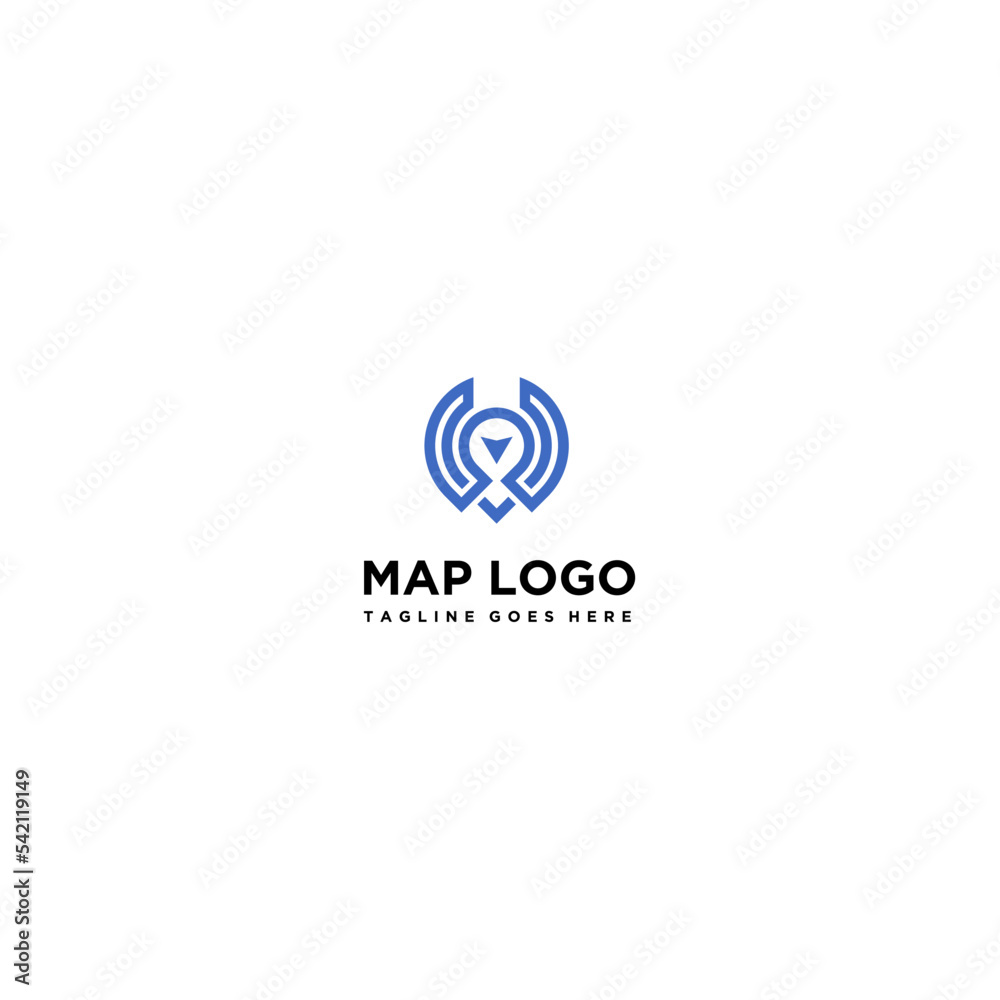 map applications logo vector designs template map applications logo vector designs template