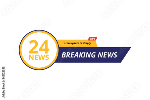 Breaking news tv banners design.