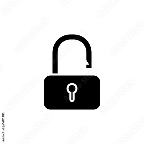 padlock ,icon,symbol,vector,template, flat,black