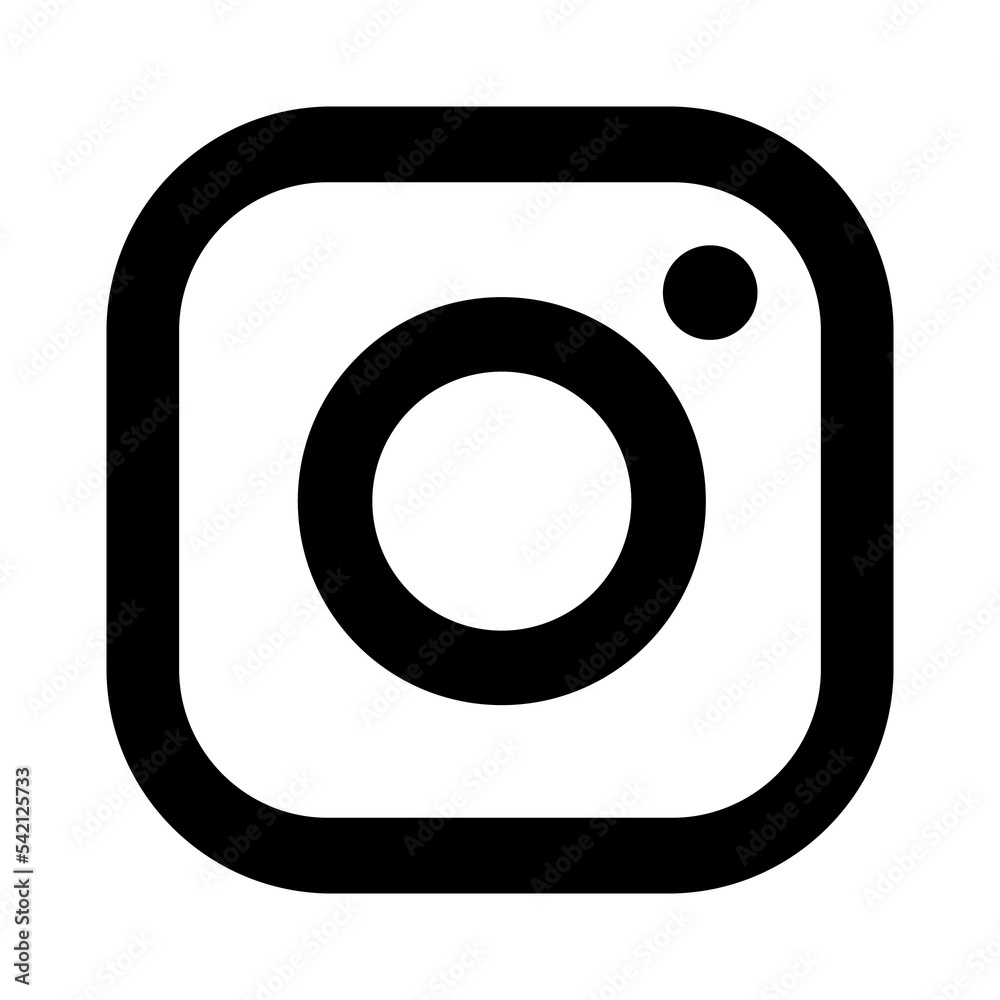 Instagram logo icon transparent png Stock Illustration | Adobe Stock