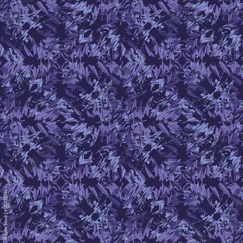 Seamless fractal pattern in vector format for printed fabrics or any other purposes. Every object is grouped base on color so the pattern is editable, tileable and easy to use.

