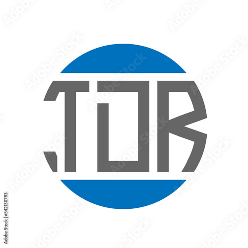 TDR letter logo design on white background. TDR creative initials circle logo concept. TDR letter design.
