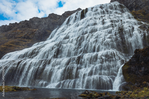 Der Dynjandi Wasserfall in Island