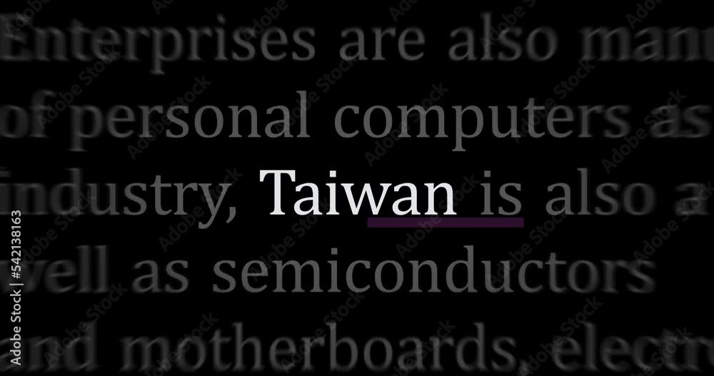 Headline news across international media with Taiwan, Taiwanese economy and politics. Abstract concept of web news titles broadcast on screens loop. Seamless and looped animation. Headline news across international media with Taiwan, Taiwanese economy and politics. Abstract concept of web news titles broadcast on screens loop. Seamless and looped animation.