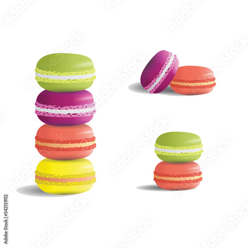 cartoon macaron vector illustration design