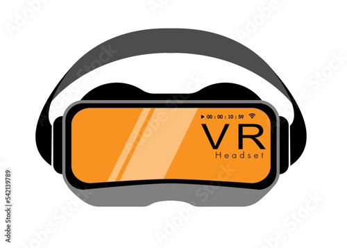 VR Glasses-Headset for Metaverse Technology. Visual reality concept. head-mounted device that provides virtual reality for the wearer.  