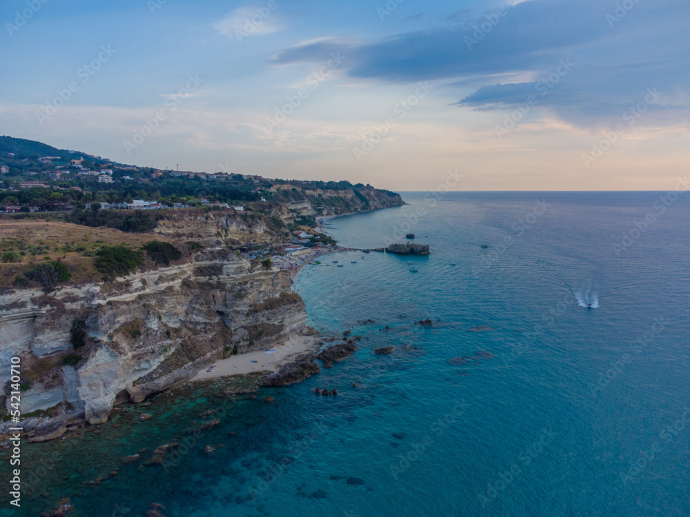 Cliff in the sea, Tropea, Calabria Cliff in the sea, Tropea, Calabria