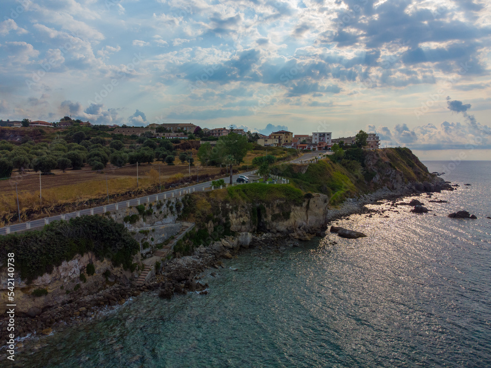 Cliff in the sea, Briatico, Calabria