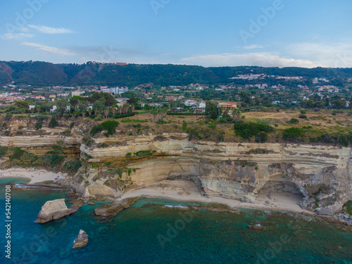 Cliff in the sea  Tropea  Calabria