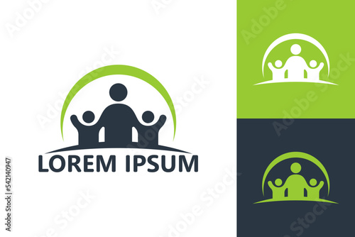 Parenting logo template design vector