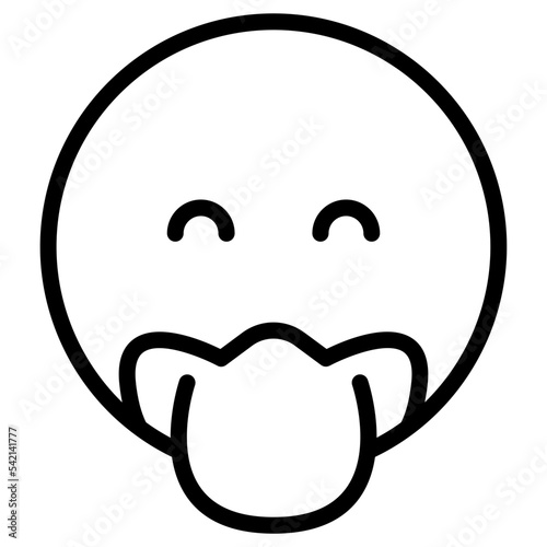 duck face cartoon icon