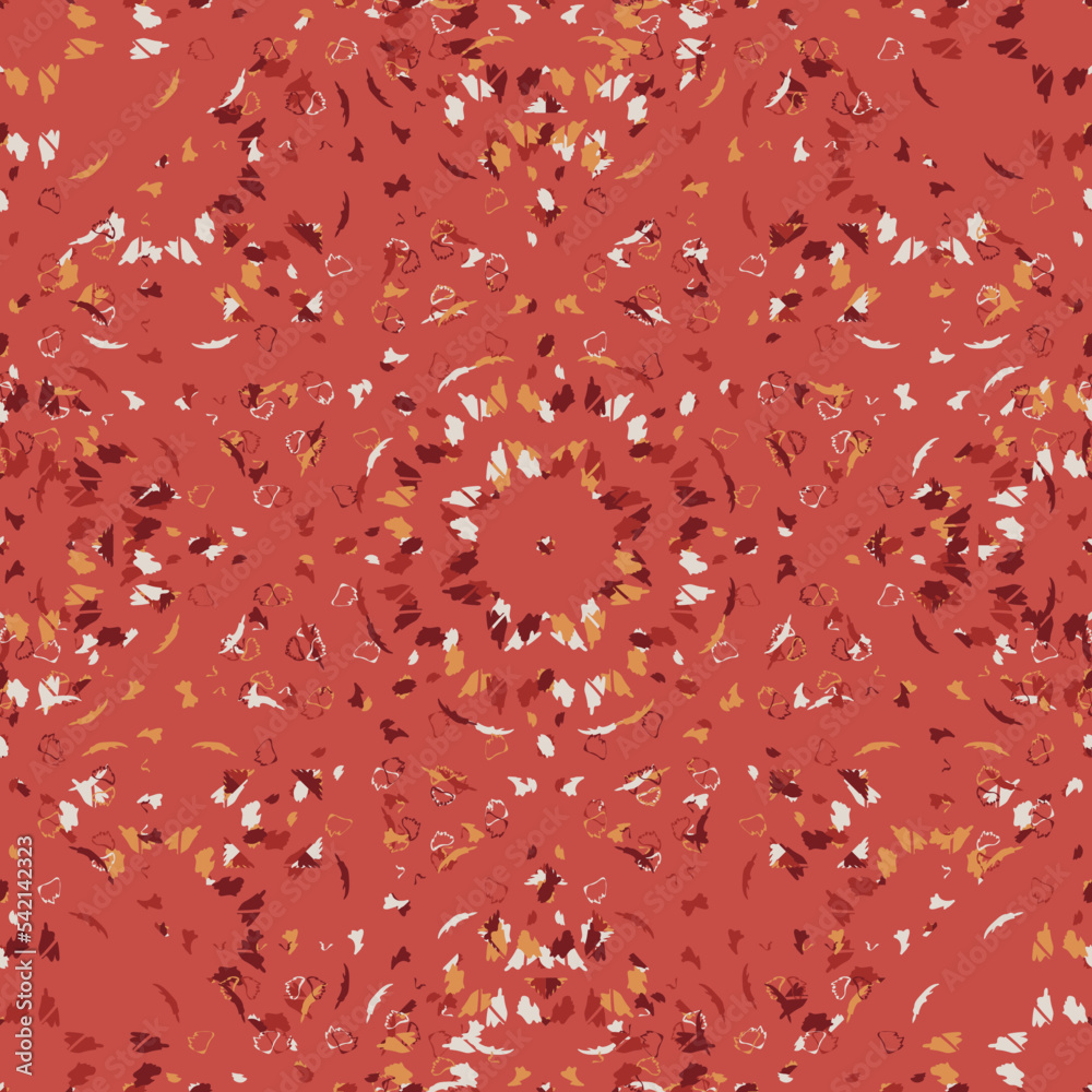 Seamless fractal pattern in vector format for printed fabrics or any ...