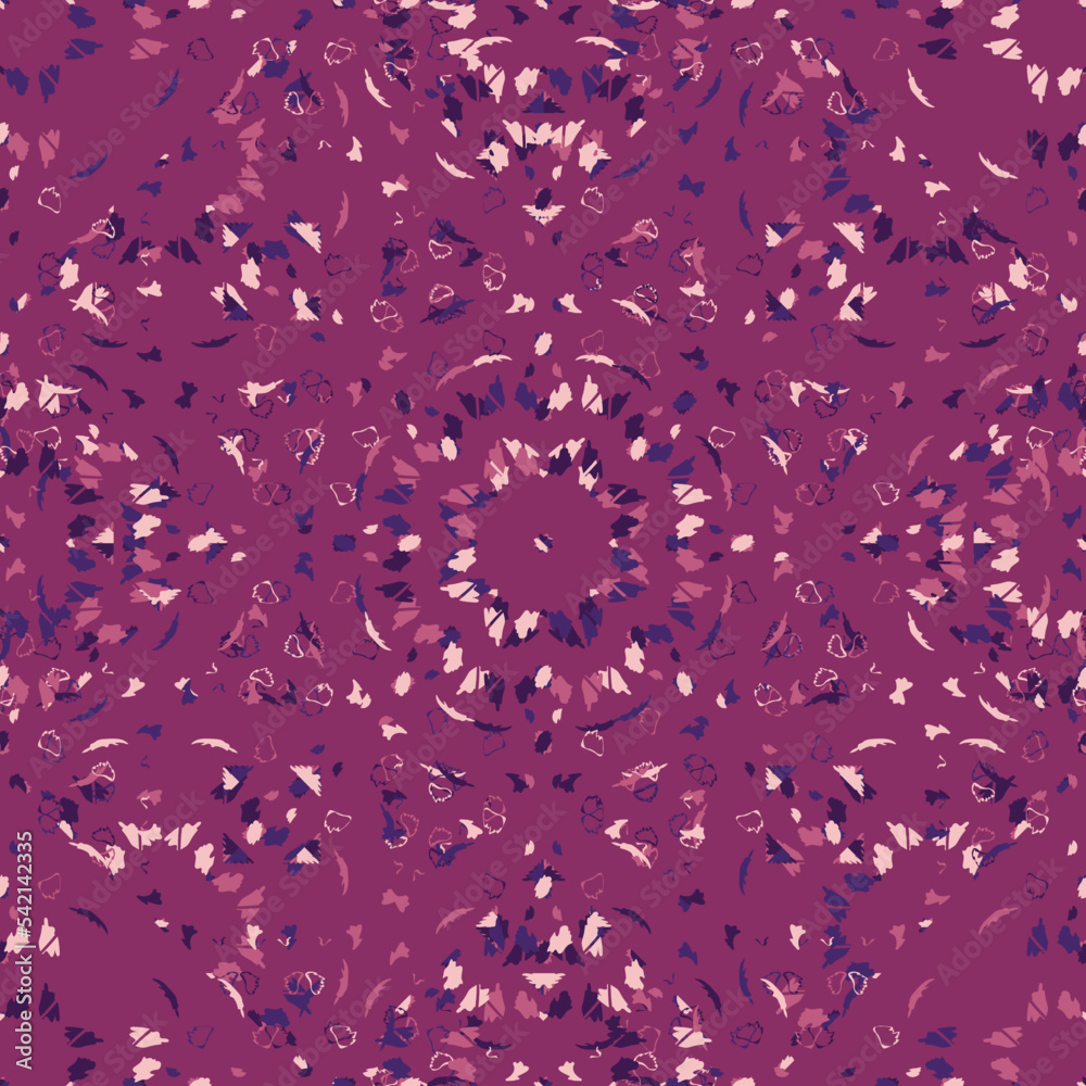 Seamless fractal pattern in vector format for printed fabrics or any ...