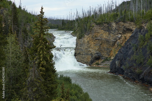 Smith River Falls in Yukon Canada North America 