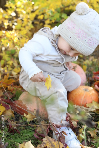 little girl in park