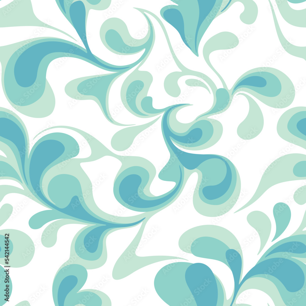 Seamless patetrn with abstract curly drop texture. Floral endless marble camo ornament. Vector background. Seamless patetrn with abstract curly drop texture. Floral endless marble camo ornament. Vector background.