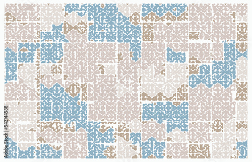 Aegean teal mottled stripe patterned linen texture background. Summer coastal living style home decor fabric effect. Sea green wash grunge wavy blur material. Decorative textile  pattern