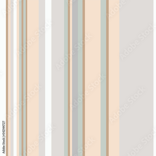 Hand drawn foggy pale earthly striped pattern pastel brush strokes. vector stripes vertical seamless . Ink paint line 