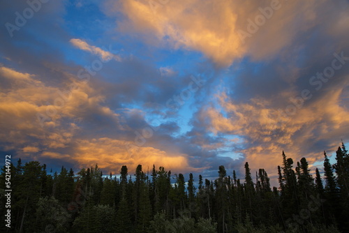 Beautiful sunset in British Columbia,Canada,North America 
