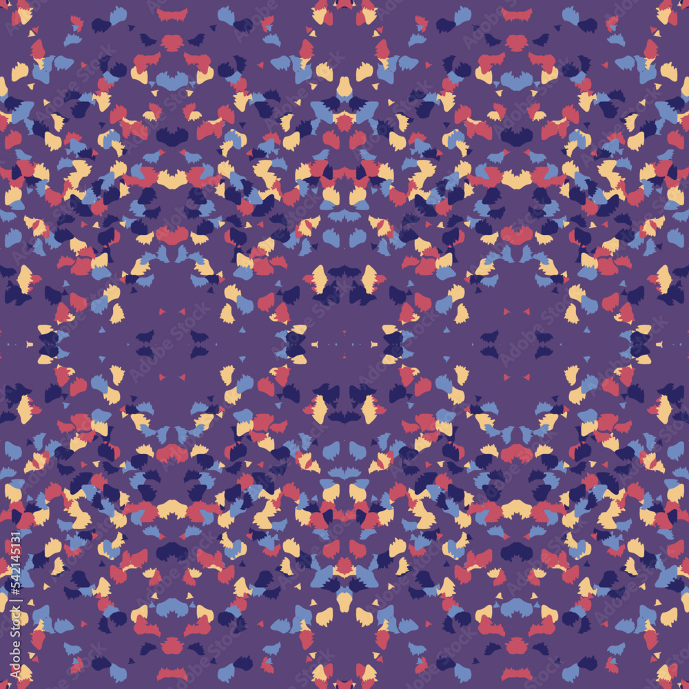 Seamless fractal pattern in vector format for printed fabrics or any ...