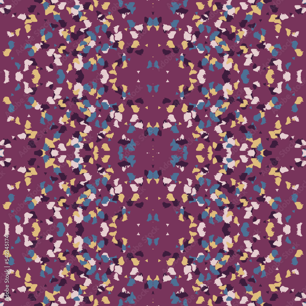 Seamless fractal pattern in vector format for printed fabrics or any ...