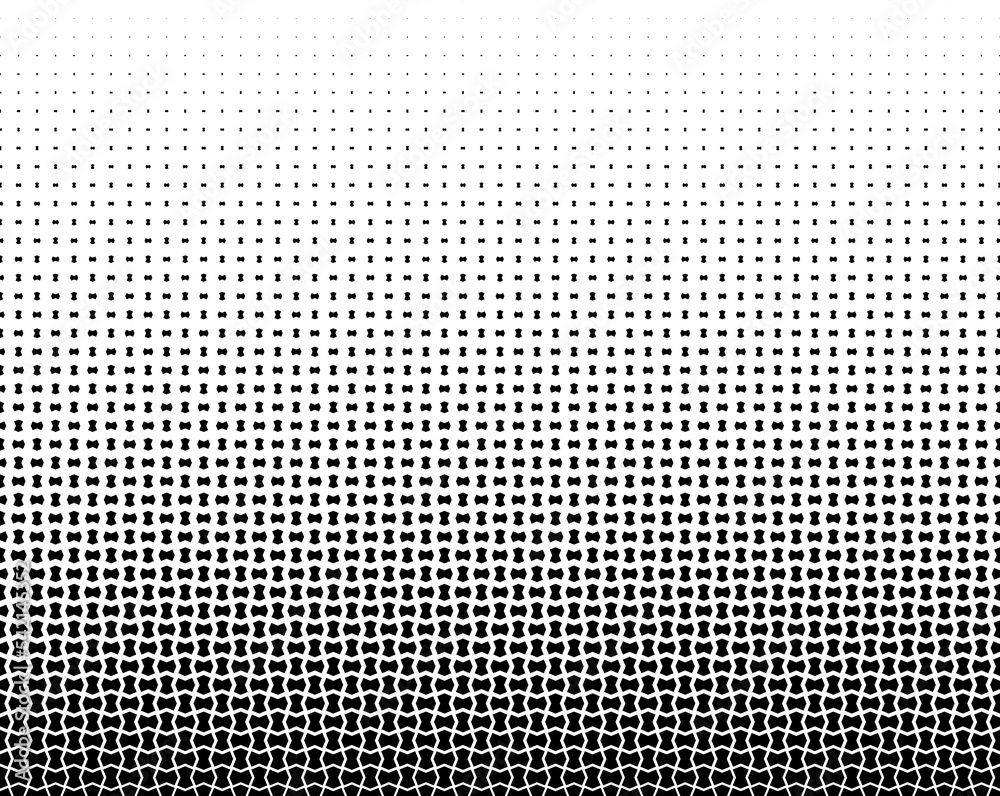 Geometric pattern of black figures on a white background.Seamless in one direction.Option with a LONG fade out.SCALE method.88 figurs in height. Geometric pattern of black figures on a white background.Seamless in one direction.Option with a LONG fade out.SCALE method.88 figurs in height.