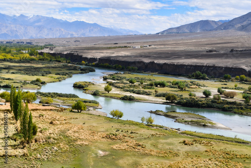 Sangam is the point where the rivers Indus and Zanskar join together - the green hues of Indus clashing with the muddy blue stream of ZanskarMagnet Hill is a gravity hill located near Leh in Ladakh.