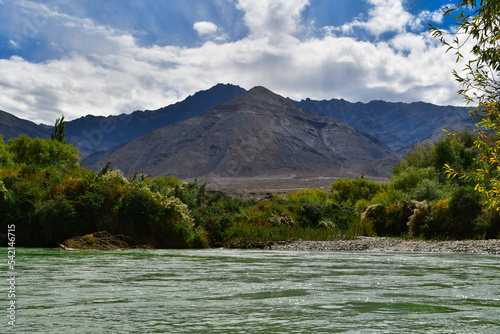 Sangam is the point where the rivers Indus and Zanskar join together - the green hues of Indus clashing with the muddy blue stream of Zanskar  Magnet Hill is a gravity hill located near Leh in Ladakh.