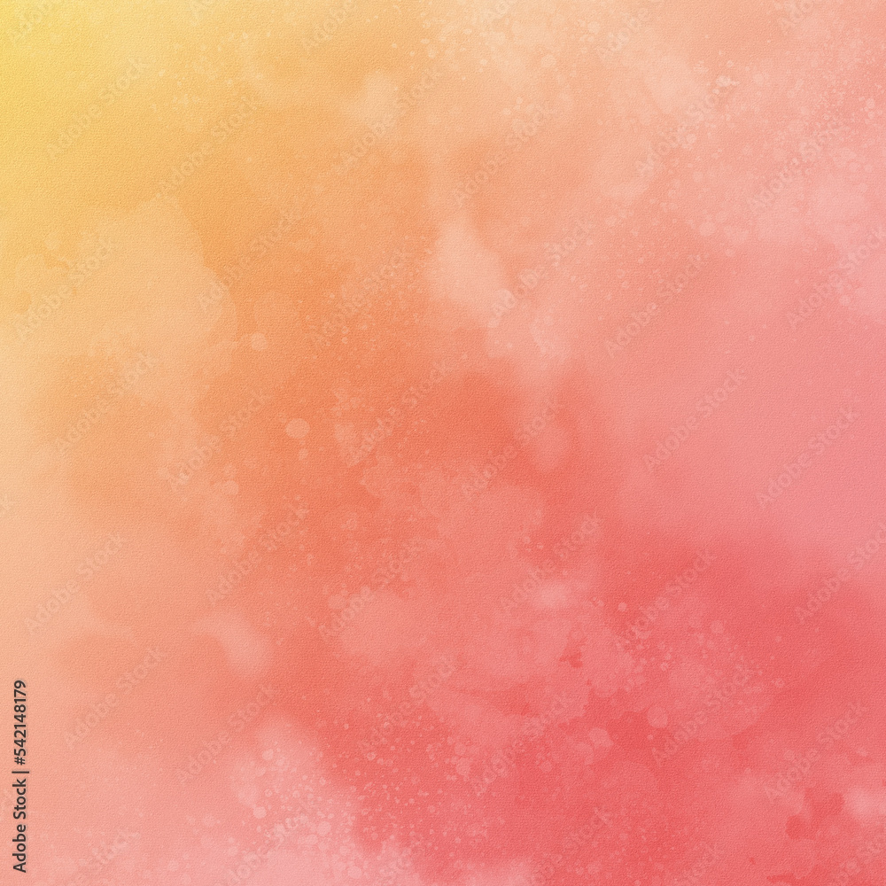 Abstract watercolor red and yellow gradient background. Two-color gradient. Modern social media post background.