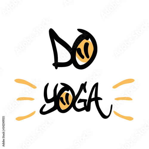 Graffiti yoga vector illustration. Street style for badge, icon, banner, poster, card, billboard, sticker, shop.